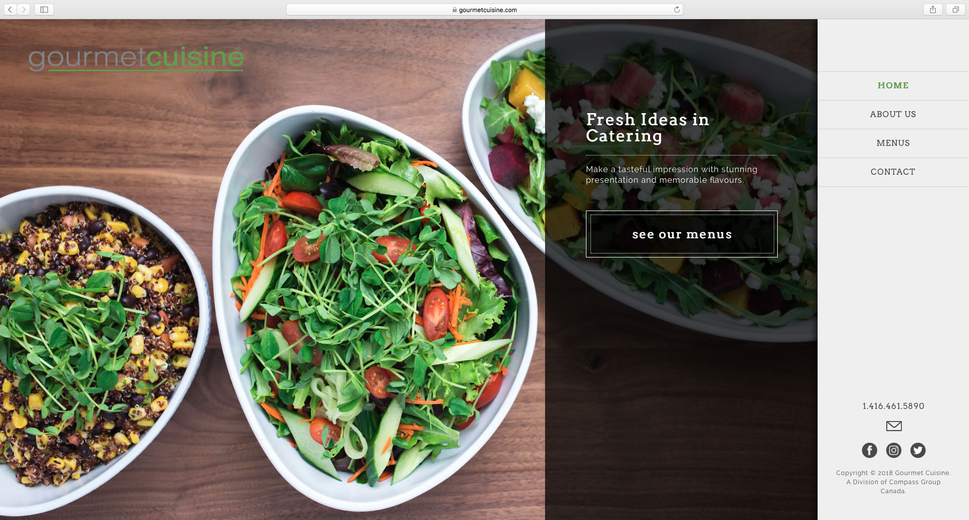 Gourmet Cuisine home page