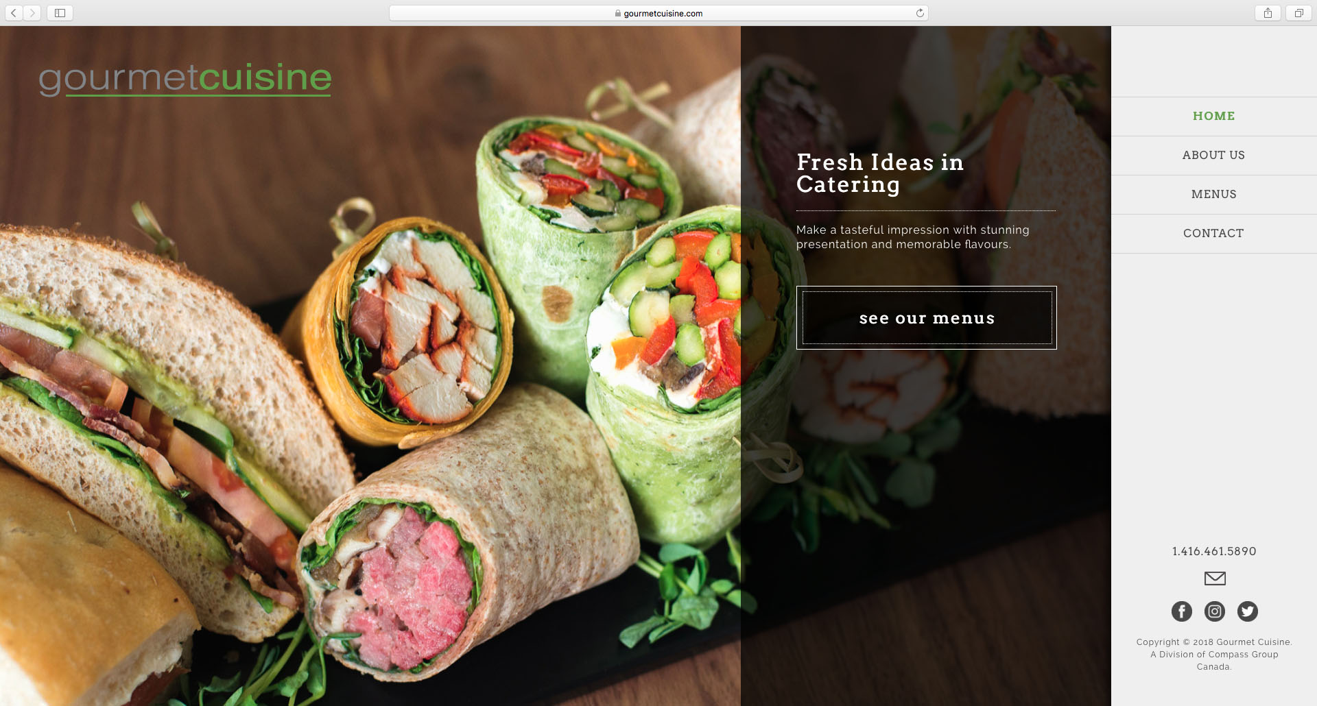 Gourmet Cuisine home page