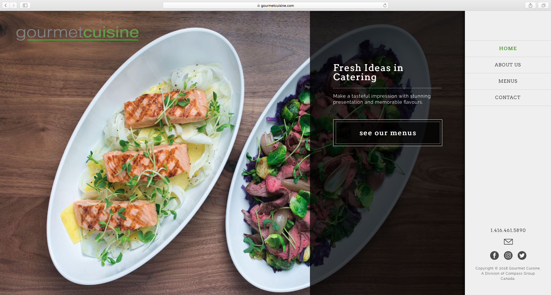 Gourmet Cuisine home page
