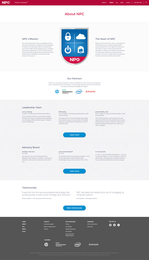 About Page Design